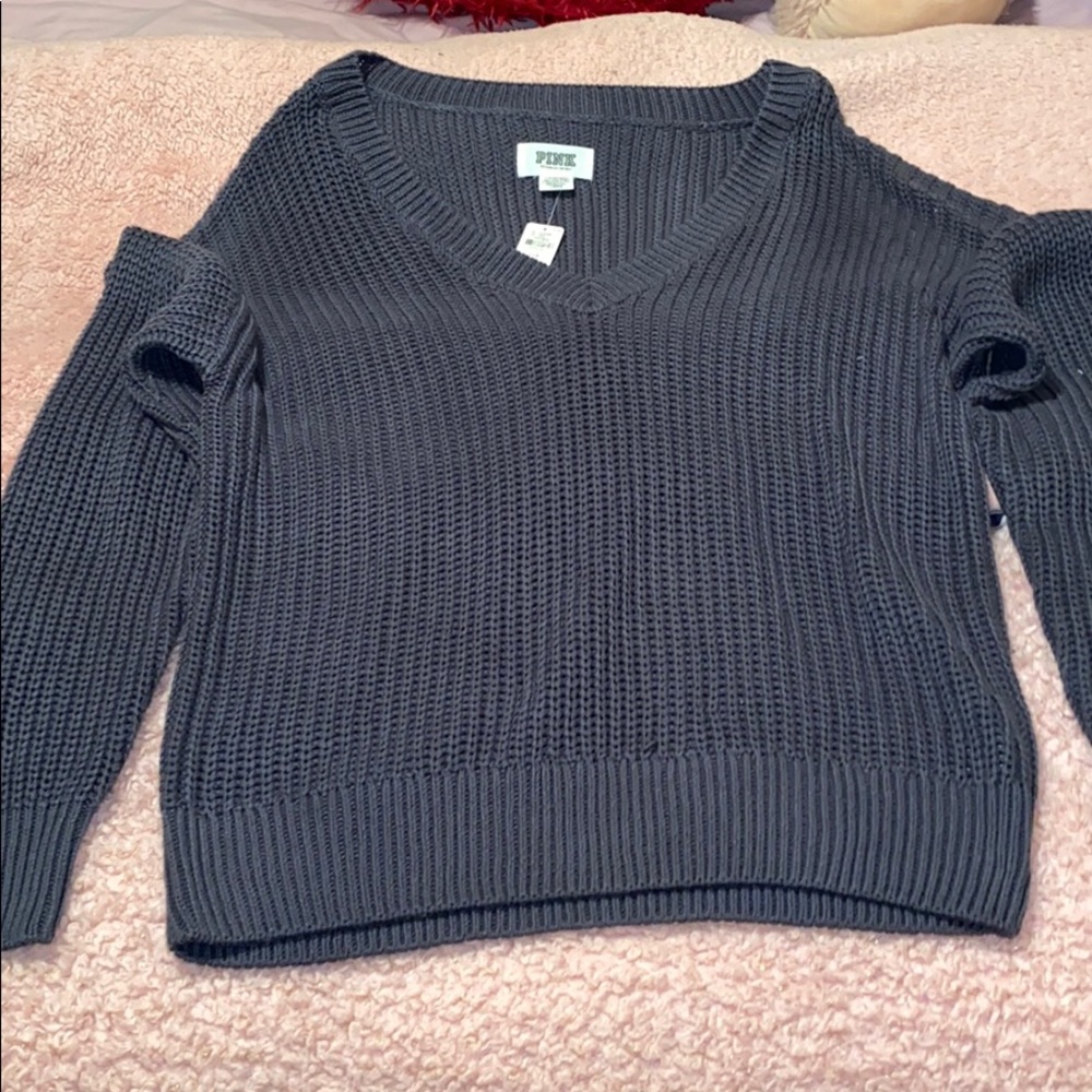 Victoria secret Pink Gray sweater